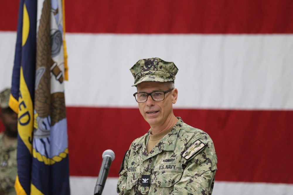 Capt. Aaron Werbel Speaks at Change of Charge Ceremony