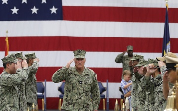 Capt. Thomas Murphy Departs after the Navy Medicine and Training Unit Fallon Change-of-Charge Ceremony.