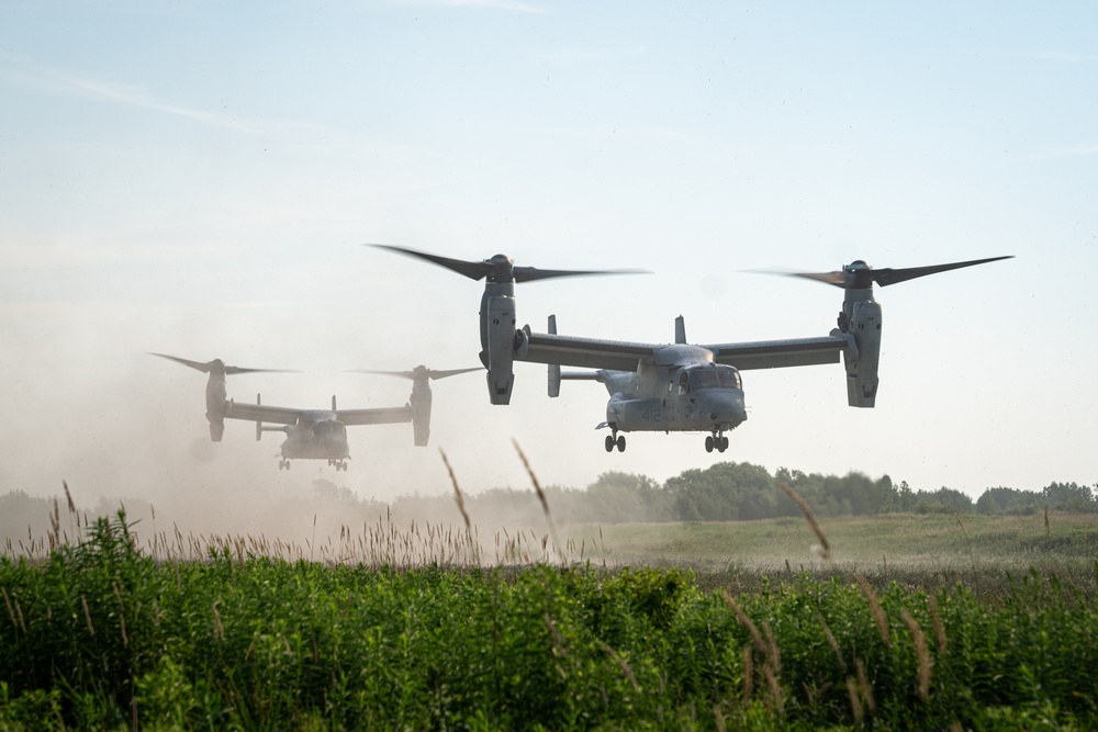 U.S. Marines with 4th MAW conduct ‘jump’ CoC operations during Atlantic Alliance 25