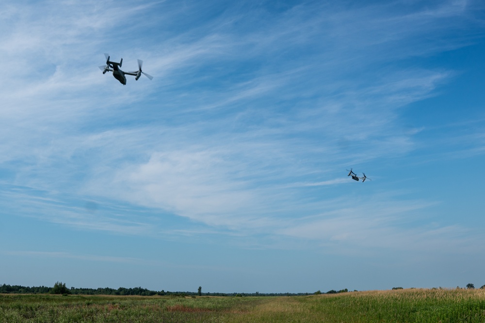 U.S. Marines with 4th MAW conduct ‘jump’ CoC operations during Atlantic Alliance 25