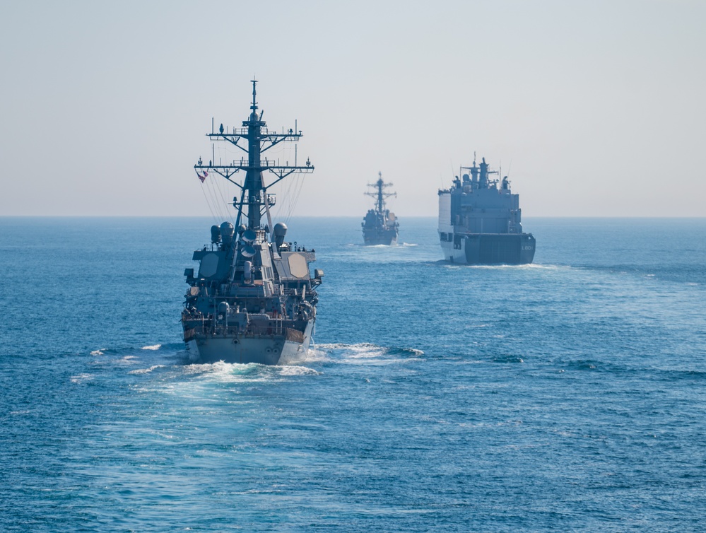 USS New York Strait Transit During Atlantic Alliance 2025
