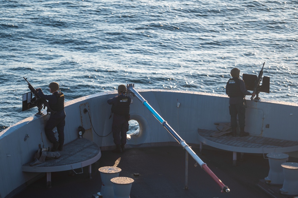 USS New York Strait Transit During Atlantic Alliance 2025