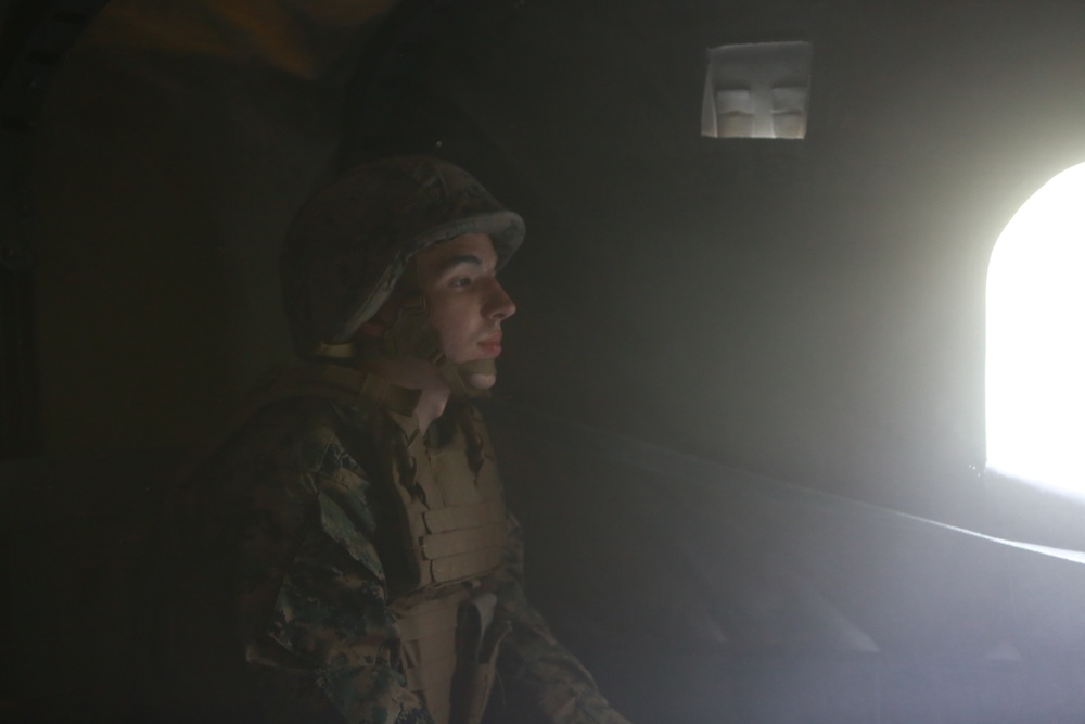 U.S. Marines conduct a pistol qualification course at Atlantic Alliance '25