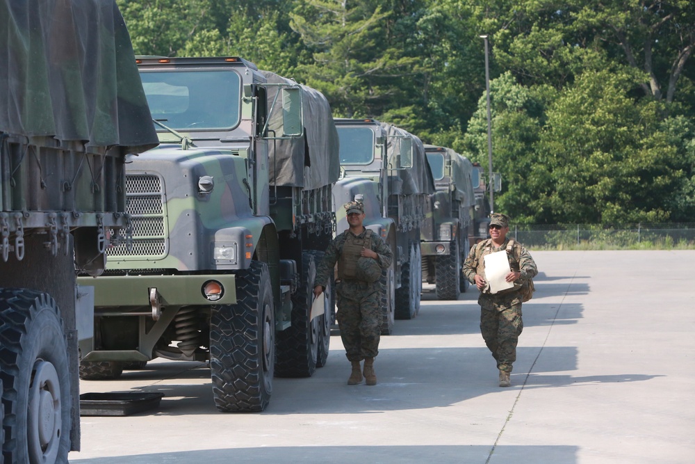 U.S. Marines conduct a pistol qualification course at Atlantic Alliance '25