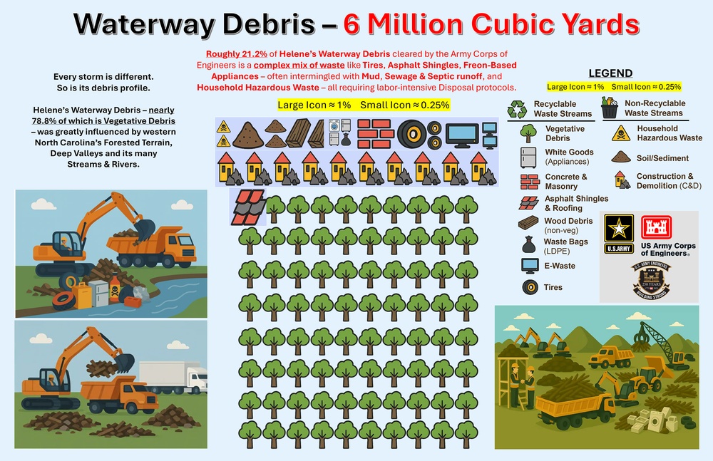 Hurricane Helene waterway debris mission reaches 6 million cubic yard mark