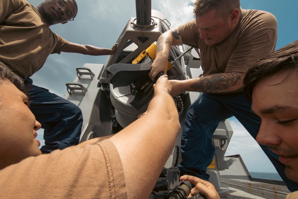 USS Winston S. Churchill (DDG 81) Conducts CIWS Operations