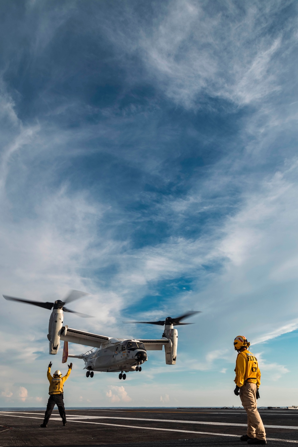 USS Gerald R. Ford (CVN 78) CMV-22B Osprey Flight Operations