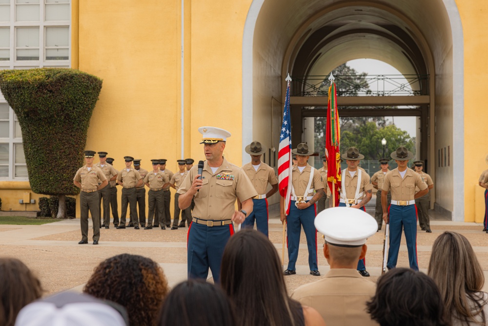 Lima Company Morning Colors Ceremony and Graduation