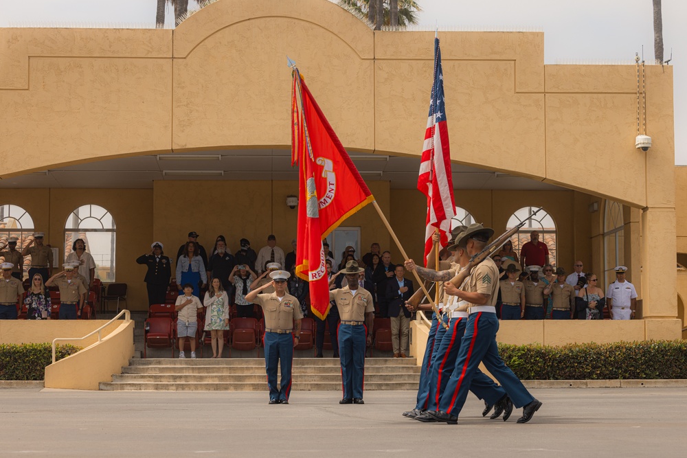 Lima Company Morning Colors Ceremony and Graduation