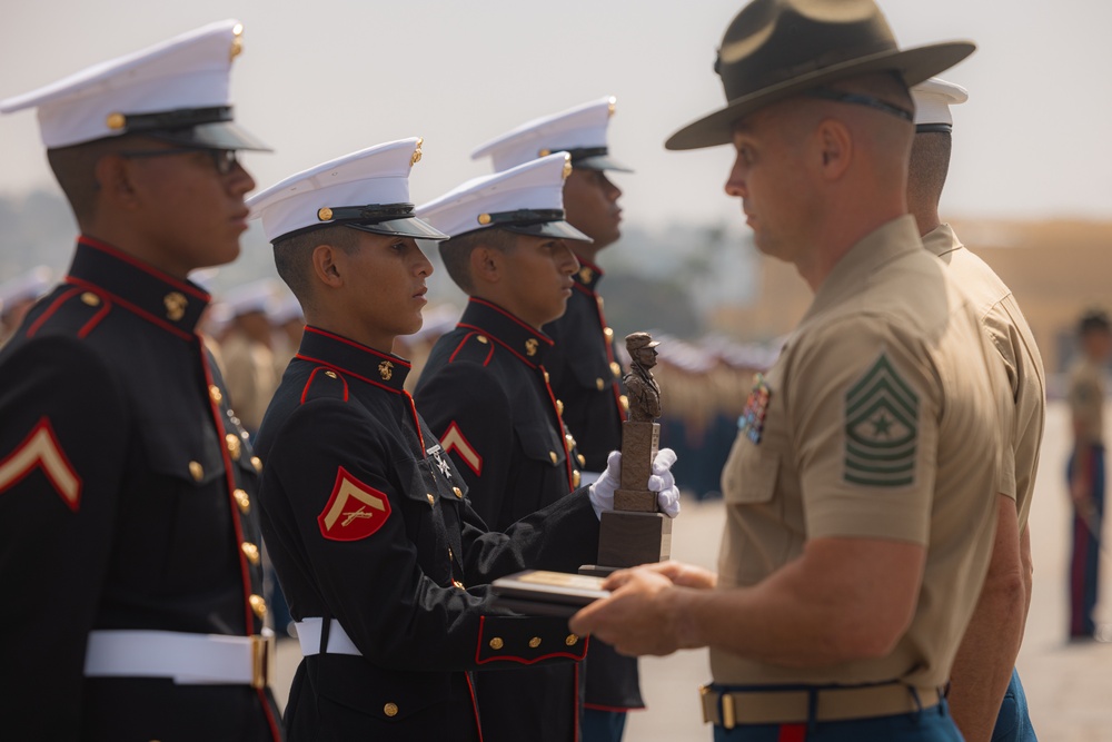 Lima Company Morning Colors Ceremony and Graduation