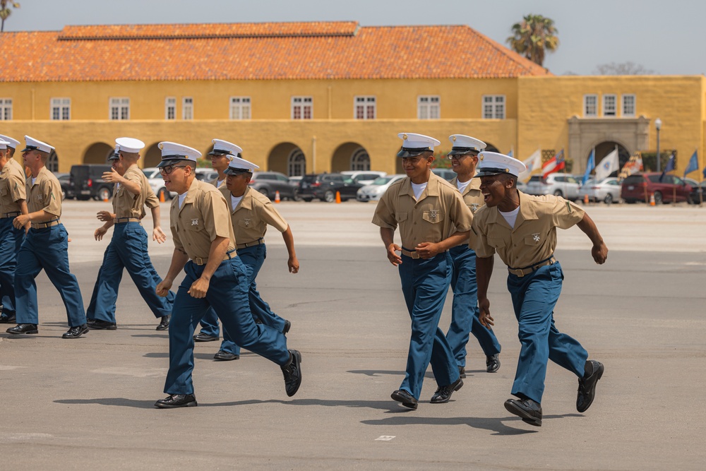 Lima Company Morning Colors Ceremony and Graduation