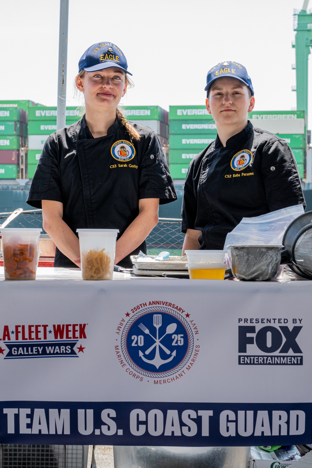 Coast Guard Cutter Eagle crew competes in Galley Wars during LA Fleet Week 2025