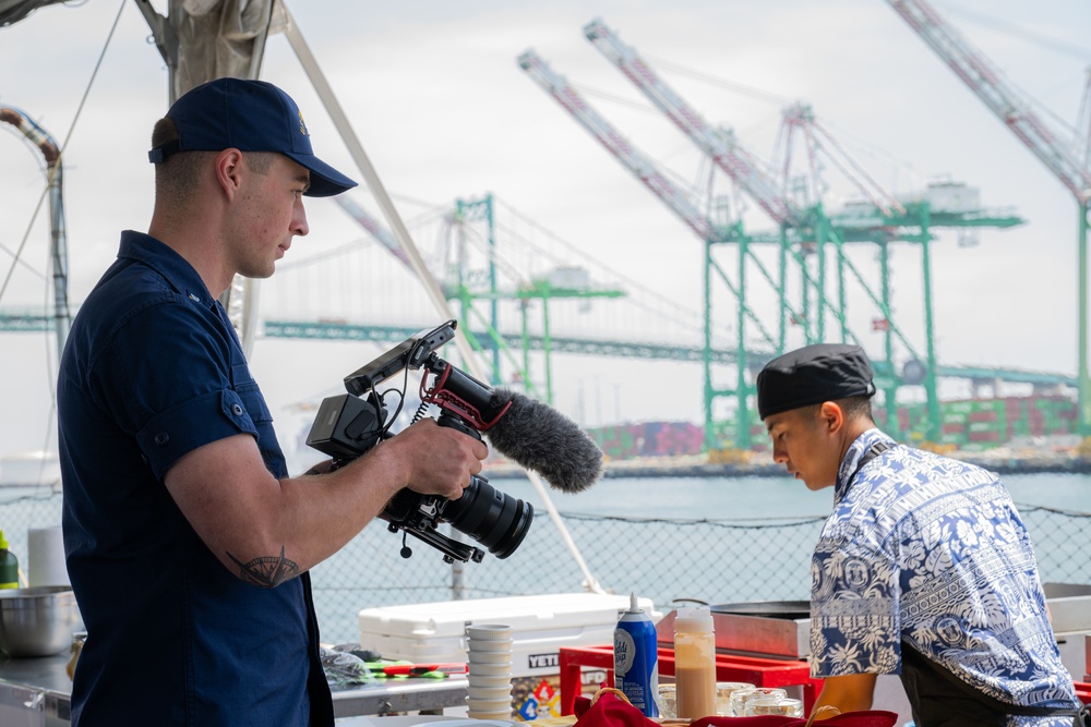 Coast Guard Cutter Eagle crew competes in Galley Wars during LA Fleet Week 2025