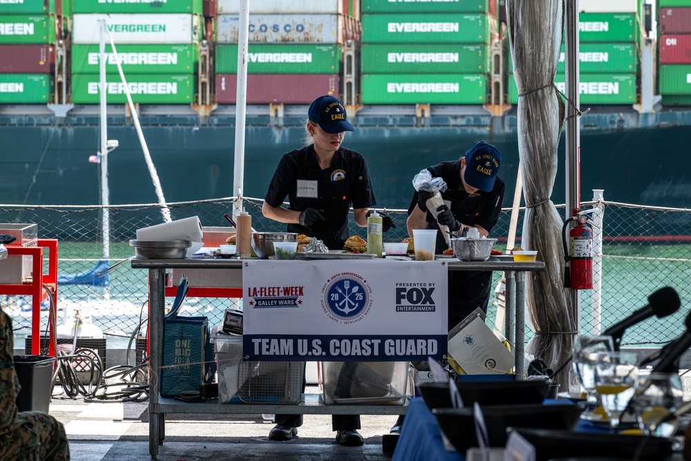 Coast Guard Cutter Eagle crew competes in Galley Wars during LA Fleet Week 2025