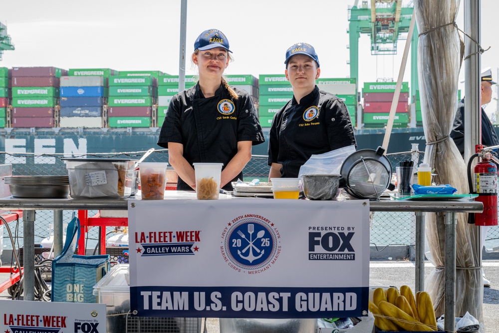 Coast Guard Cutter Eagle crew competes in Galley Wars during LA Fleet Week 2025