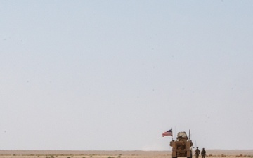 Patrolling the Desert, U.S. Army Mobile Artillery Rocket Systems on the Lookout
