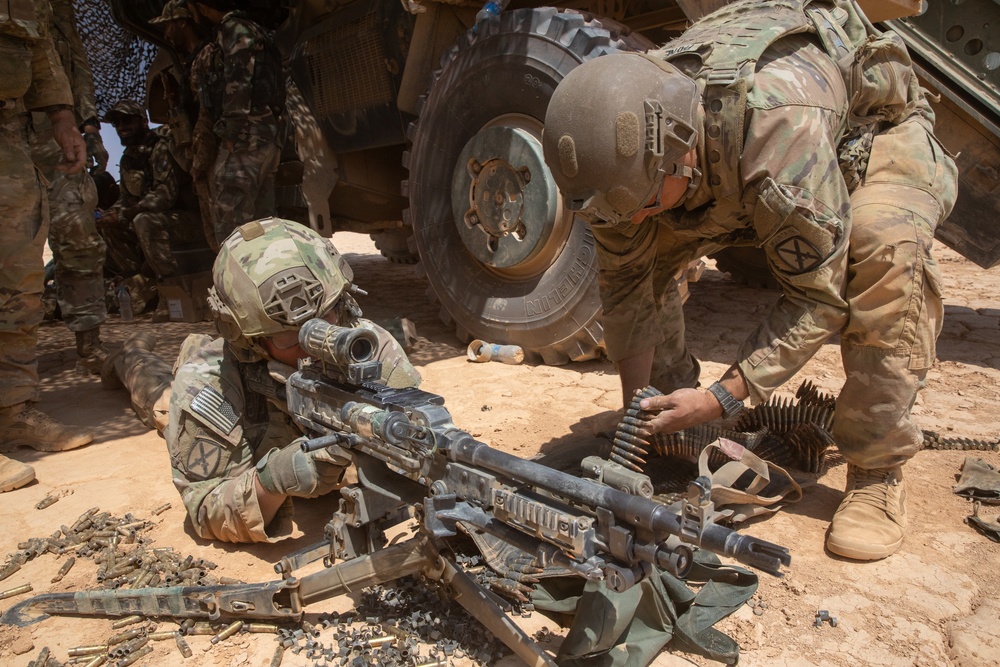 Machine Gun Madness, Coalition alongside Partners fire away