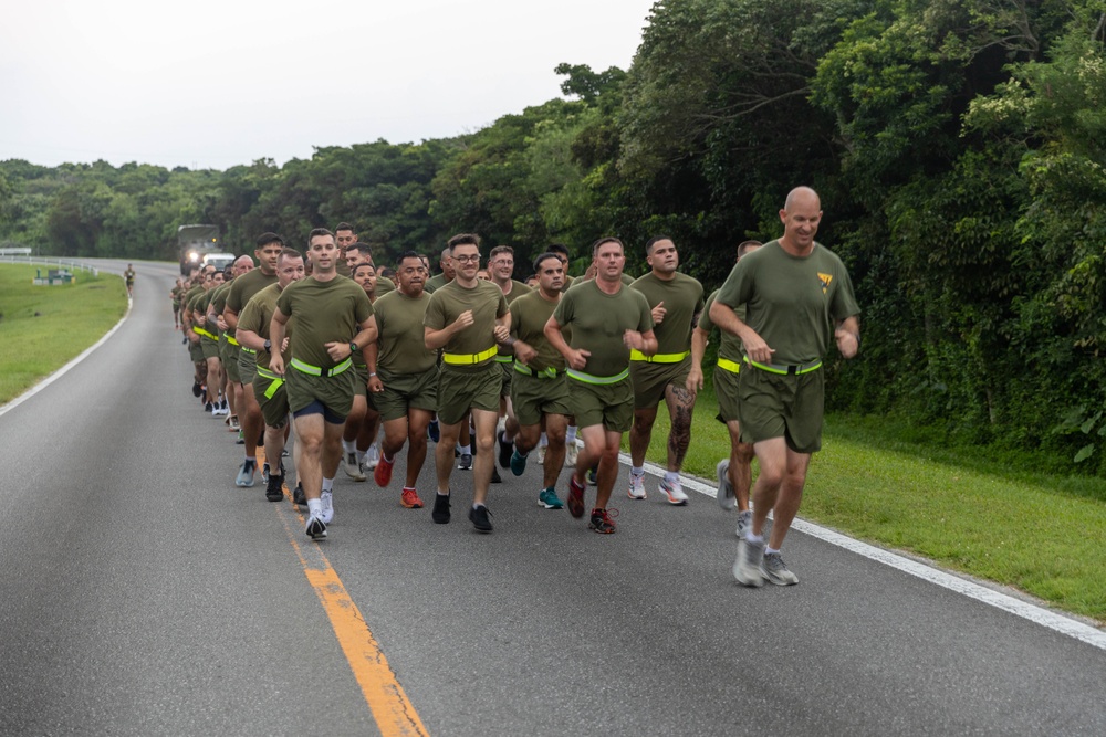 1st MAW SNCOs Participate in Motivational Run