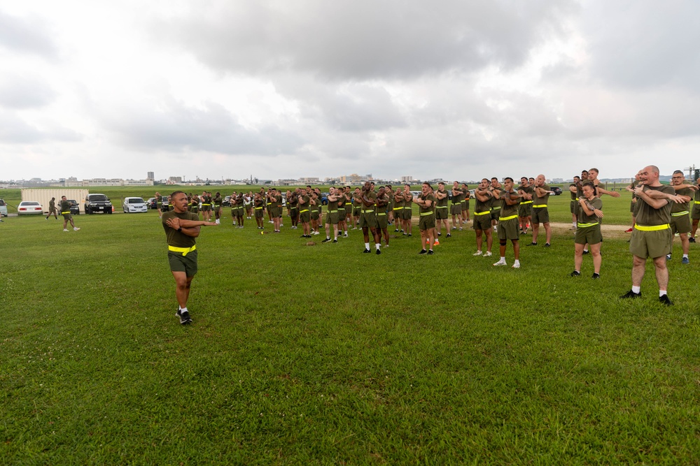 1st MAW SNCOs Participate in Motivational Run