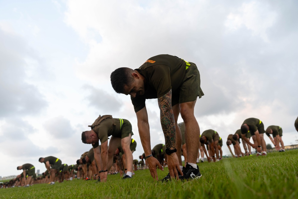 1st MAW SNCOs Participate in Motivational Run