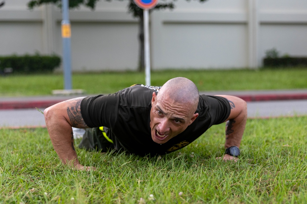 1st MAW SNCOs Participate in Motivational Run