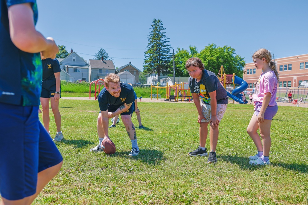 Sailors Visit Family YMCA During Duluth Navy Week