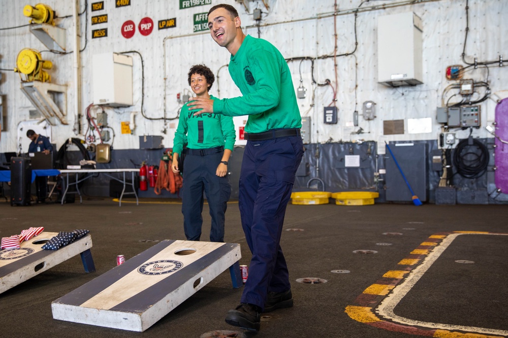 USS Gerald R. Ford (CVN 78) Sailors Celebrate 4th of July