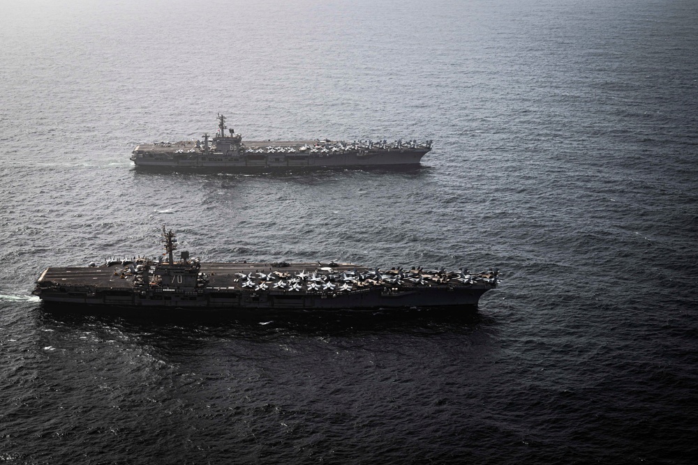 Nimitz Conducts Dual-Carrier Operations with Carl Vinson