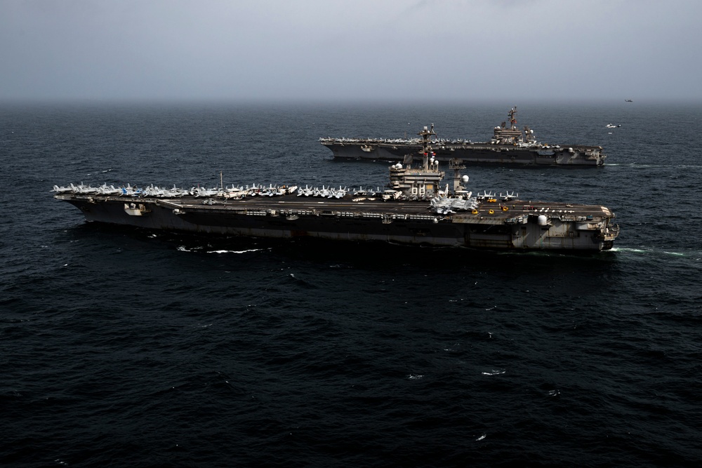 Nimitz Conducts Dual-Carrier Operations with Carl Vinson