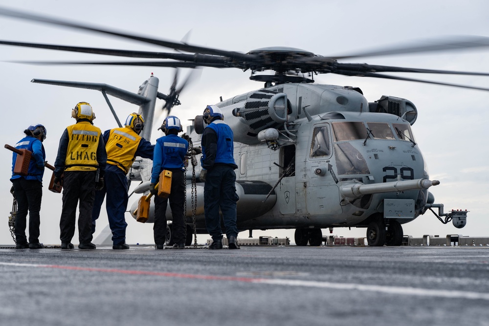 USS America (LHA 6) Conducts Flight Operations