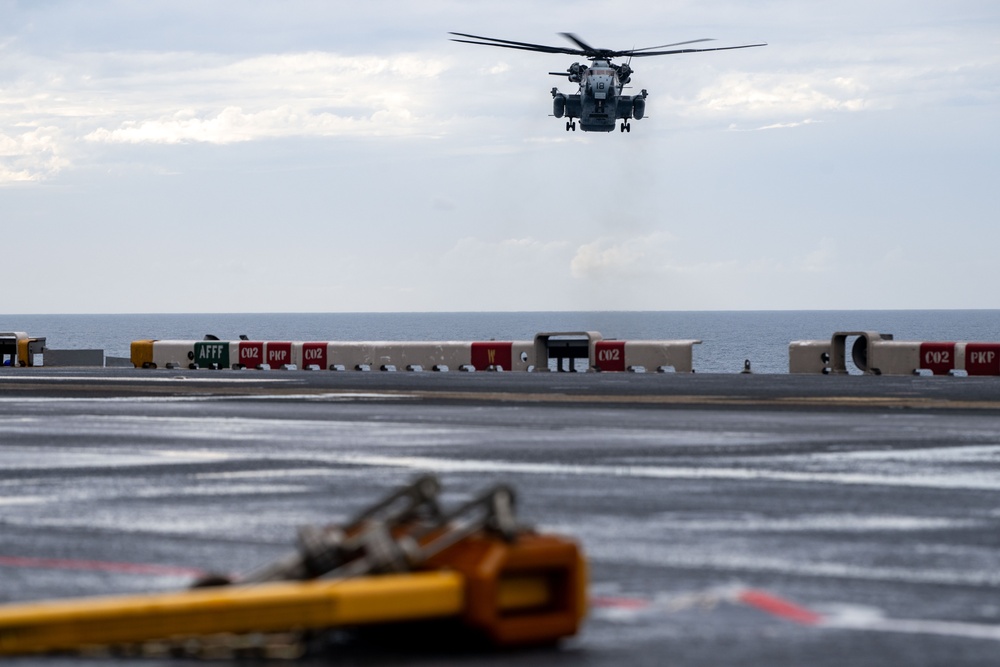 USS America (LHA 6) Conducts Flight Operations