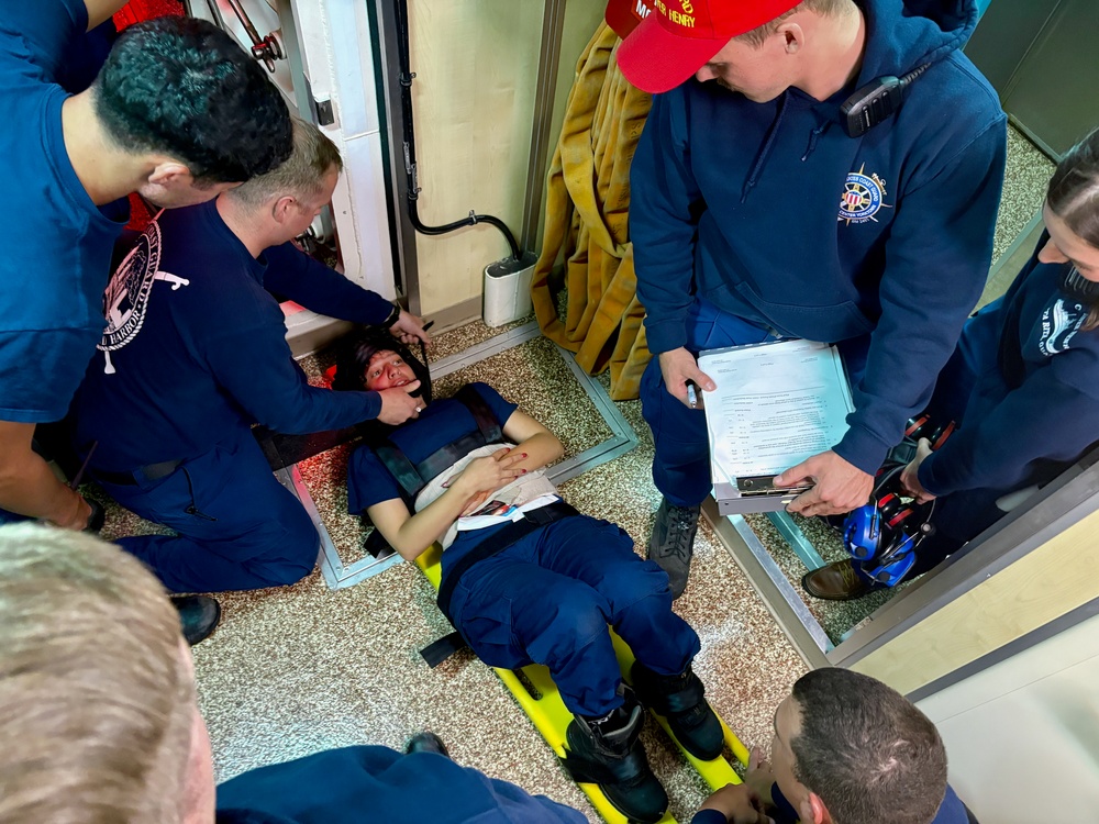 USCGC Oliver Henry crew completes medical drills