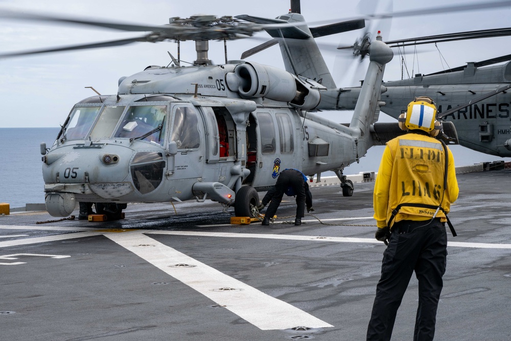 Flight Operations aboard USS America (LHA 6)