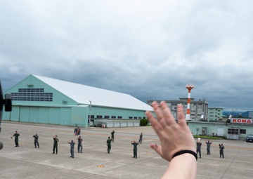 459 AS visits JASDF sister squadron for bilateral exchange, UH-1N crew bids farewell