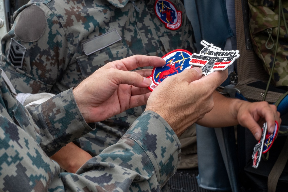 459 AS visits JASDF sister squadron for bilateral exchange, UH-1N crew bids farewell