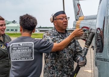 459 AS visits JASDF sister squadron for bilateral exchange, UH-1N crew bids farewell