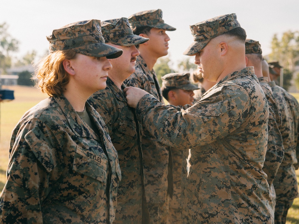 MRF-D 25.3 holds U.S. Navy Fleet Marine Force Pinning Ceremony