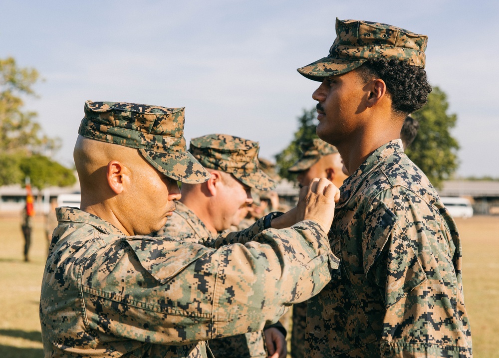 MRF-D 25.3 holds U.S. Navy Fleet Marine Force Pinning Ceremony