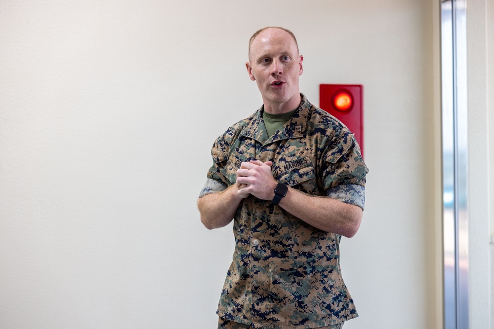 Leatherneck Square Dedication Ceremony for Charles DeCesari on Camp Schwab