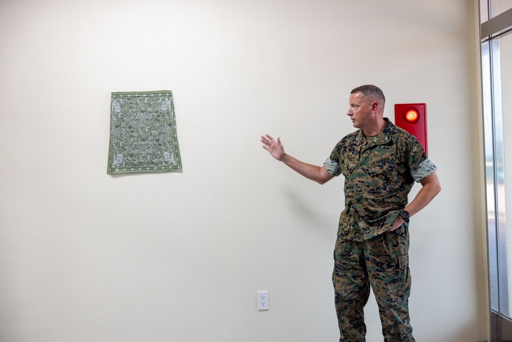 Leatherneck Square Dedication Ceremony for Charles DeCesari on Camp Schwab