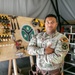 Spc. Tucker Builds Weapons Rack in Support of JMTG-U