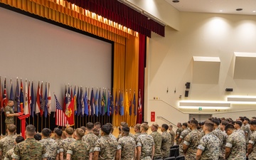 Headquarters Company, 4th Marine Regiment Change of Command Ceremony