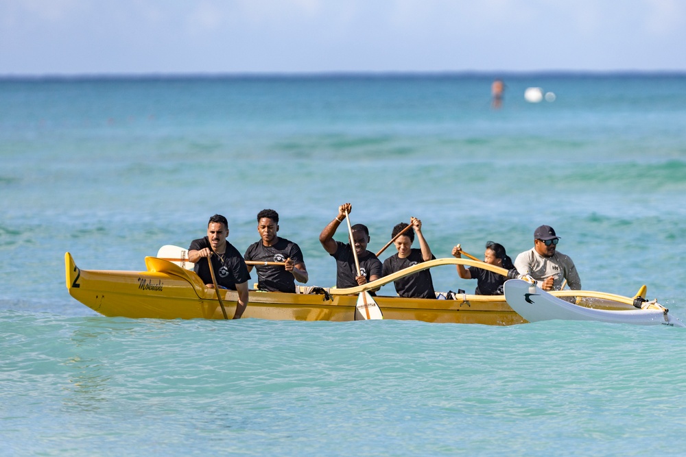 MCBH Marines Take Part in 2025 Walter J. Macfarlane Memorial Canoe Regatta