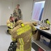 Bundeswehrsoldiers train at the USAG Ansbach Regional Fire Training Center