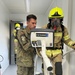 Bundeswehrsoldiers take part in training at the USAG Ansbach Regional Fire Training Center