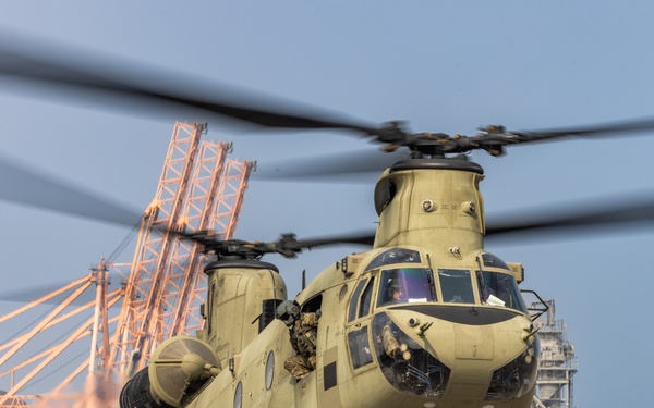 101st Combat Aviation Brigade port operations