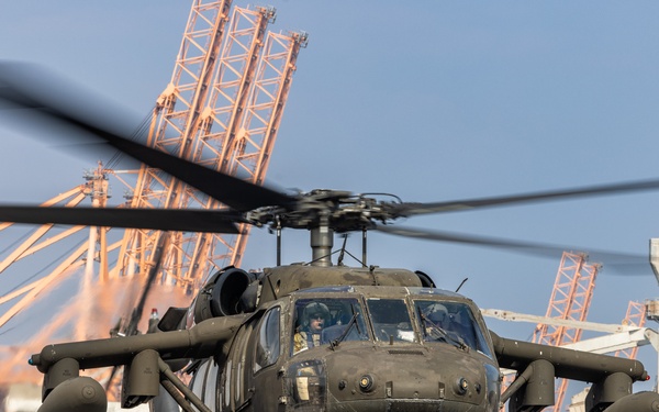 101st Combat Aviation Brigade port operations
