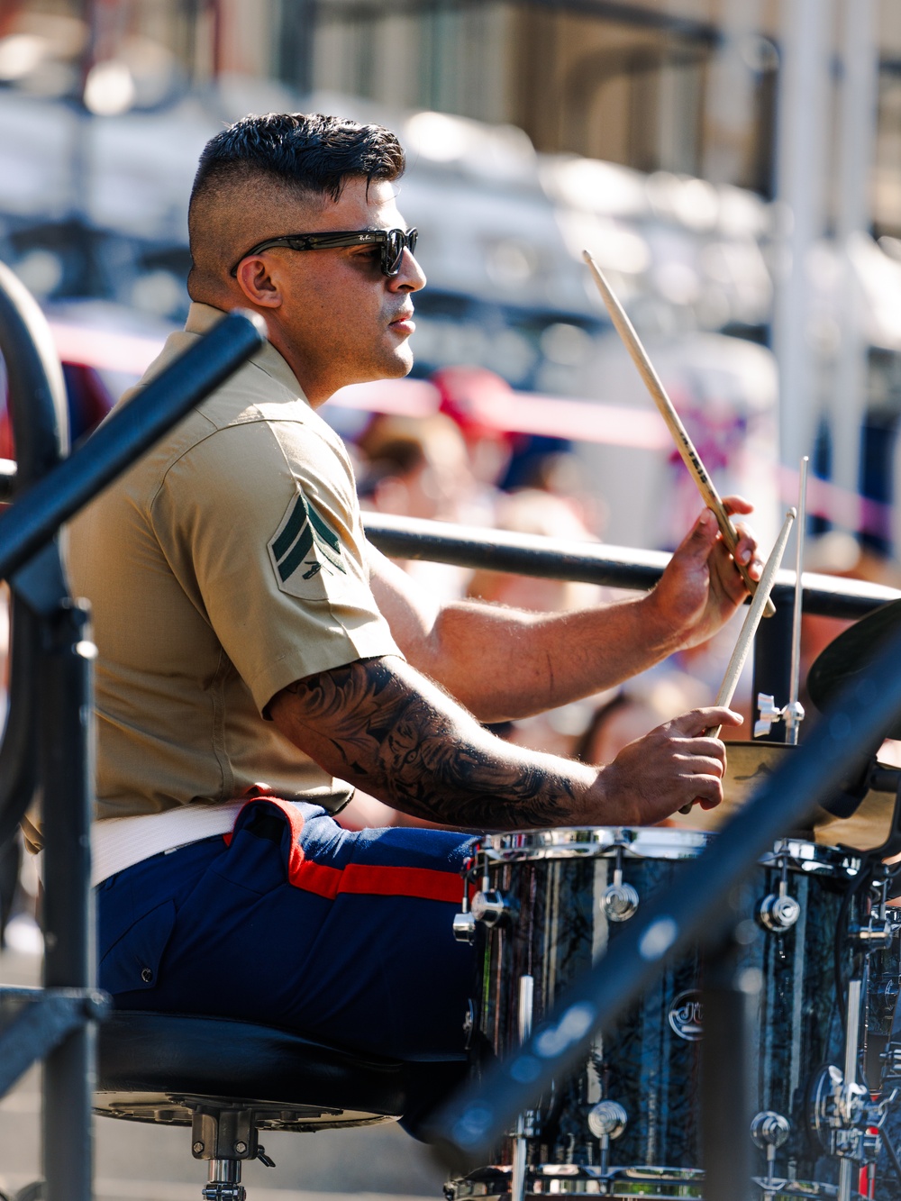 Quantico Marine Brass Band performs at National Archives Museum