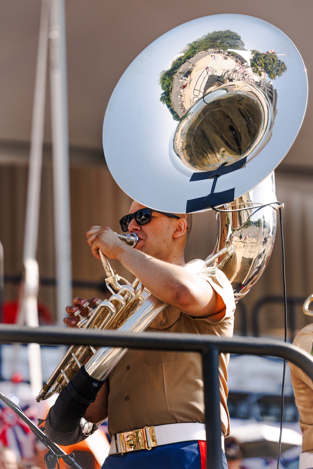 Quantico Marine Brass Band performs at National Archives Museum