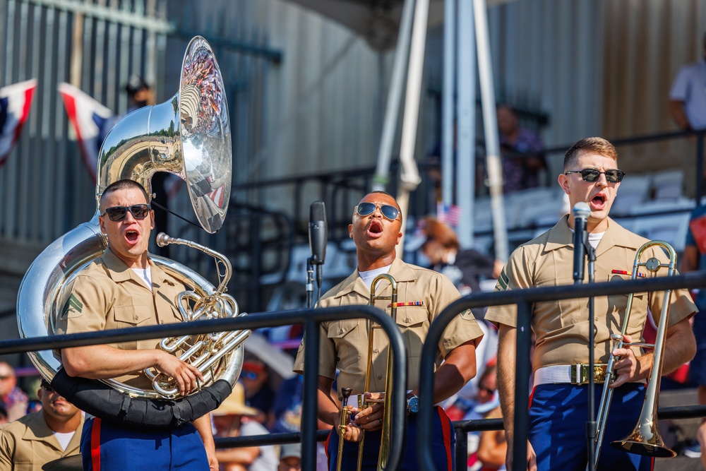Quantico Marine Brass Band performs at National Archives Museum